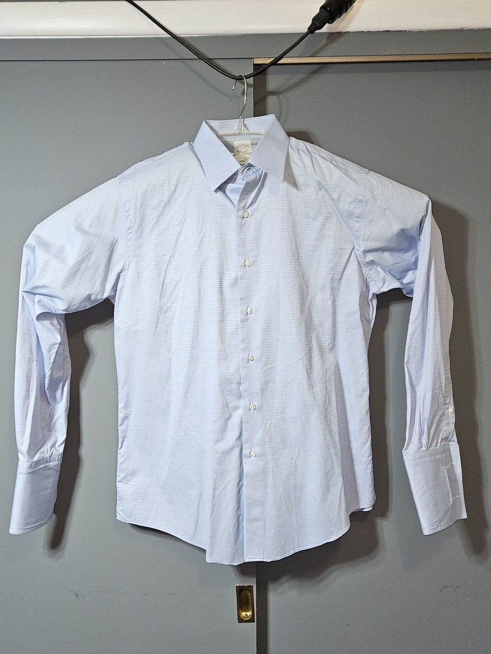 Men's Brooks Brothers Golden Fleece Light Blue Dress Shirt - Classic Button-Down